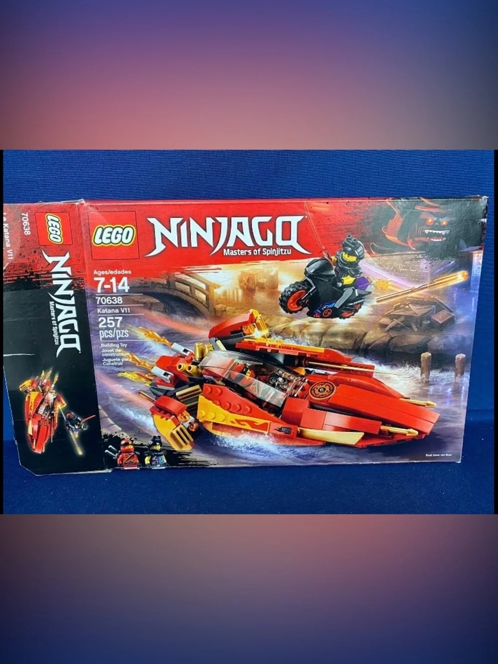 LEGO Ninjago Katana V11 (#70638) with Manual and Box, 100% Complete, Retired